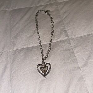 Judith Ripka sterling silver with detachable heart pendant